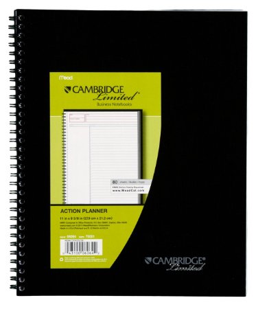 Cambridge Business Planner Notebook Black 06064