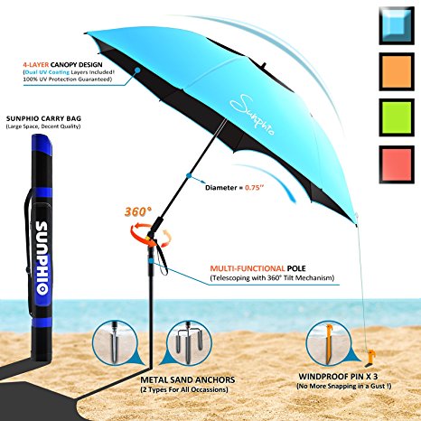 Sunphio Beach Umbrella Sand Anchor