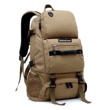 Paladineer Outdoor Hiking Backpack Travel Backpack Camping Daypack 40-liters Khaki