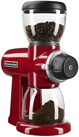 KitchenAid Burr Coffee Grinder, Empire Red