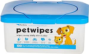 Petkin Pet Wipes, Pack of 100