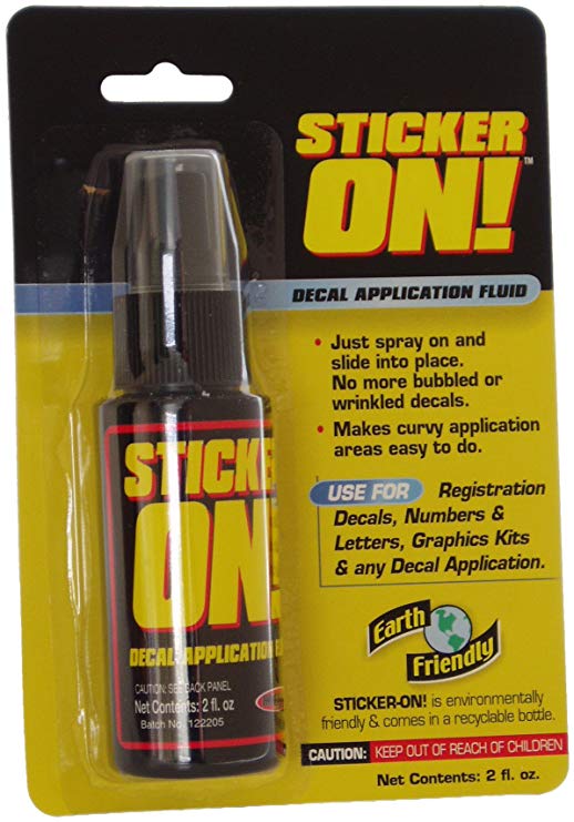 Hardline Products Sticker-On! Decal Application Fluid, 2 Ounces