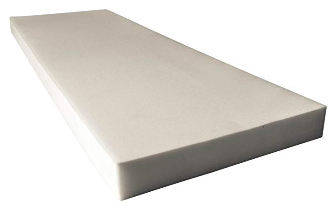 Mybecca Upholstery Craft Foam Cushion Density Seat Replacement, Upholstery Sheet, Foam Padding (4 x 24 x 72)
