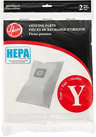 Hoover Bag, Y, HEPA, PK2