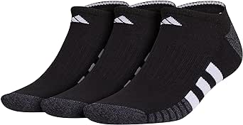 adidas Men's Cushioned No Show Socks Low Profile with Arch Compression (3-Pair)