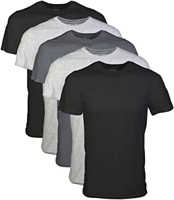 Gildan Mens Assorted Crew T-Shirt Multipack