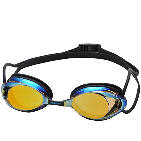 Poqswim Vanquisher 2.0 Mirrored And Clear Lens Swim Goggles