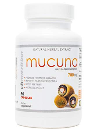 Mucuna | 700mg Mucuna Pruriens Capsules | 20% L- Dopa Extract | 30 Day Supply