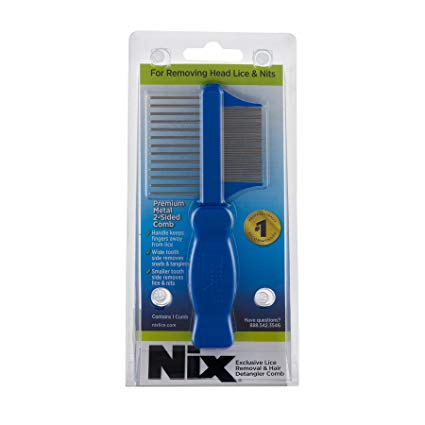 Nix Premium Metal 2-Sided Lice and Nit Removal Comb