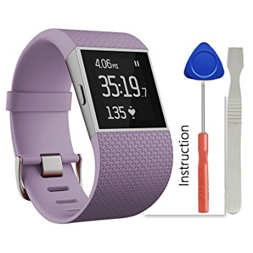 For Fitbit Surge Band Strap with Tools and Operation Manual, ACBEE Silicone Wristband Accessories for Fitbit Surge