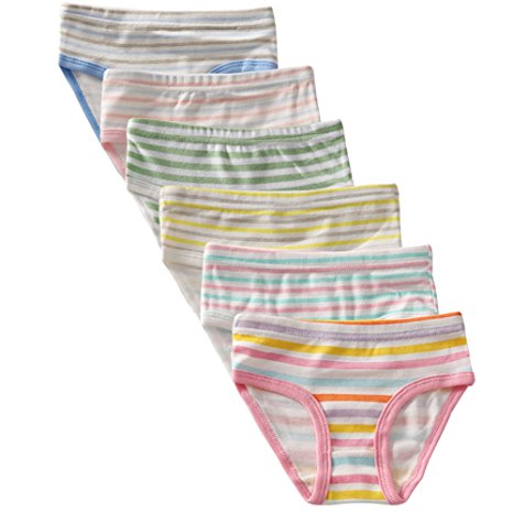 Benetia Girls Underwear Soft Cotton 6-Pack