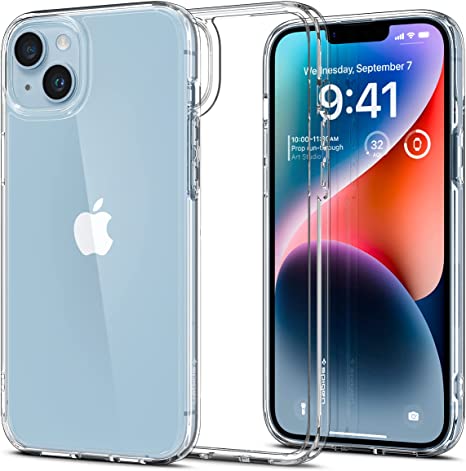 Spigen Ultra Hybrid [Anti-Yellowing Technology] Designed for iPhone 14 Case (2022) - Crystal Clear