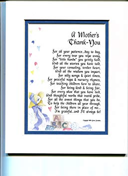 A Gift Present Poem for A Daycare Provider, Nursery School Teacher Or Pre-School Teacher. #134,