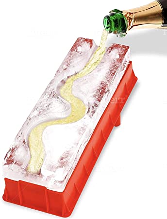 Ice Luge Mold That Freezes in Under 24 Hours - Great Party Starter | Works with Liquor Beer Wine | Perfect Drinking Accessories for Parties or Tailgates