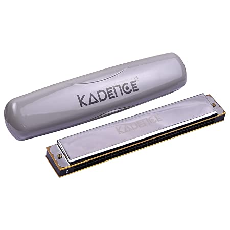 Kadence Tremolo Harmonica Key of C, 24 Holes Professional Tremolo Mouth Organ T2401 Harmonica For Adults, Professionals and Students