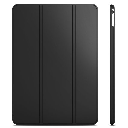 iPad Air 2 Case, JETech® iPad Air 2 Slim-Fit Smart Case Cover for Apple iPad Air 2 (iPad 6) 2014 Model Ultra Slim Lightweight Stand with Smart Cover Auto Wake/Sleep (Black)