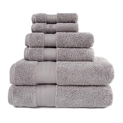 Superior 800 GSM 100% Turkish Cotton Towel Set, Grey