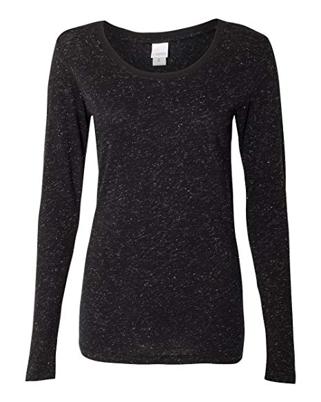 J. America - Women's Glitter Long Sleeve T-Shirt - 8236