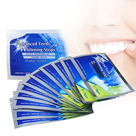 Teeth Whitening Strip, Dental Care Kits, iFanze Elastic Advanced Tooth Whitening Gel Whitestrips Bleaching System Cleaning Teeth 14 x 2pcs
