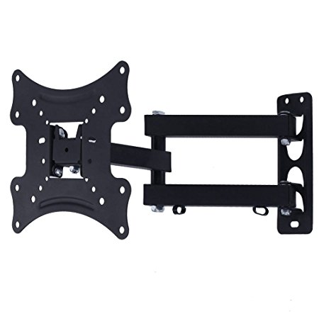 Lumsing Full Motion TV Wall Mount Bracket Tilt Swivel for 10-42" TVs MAX VESA 200x200mm Load Capacity 66lbs