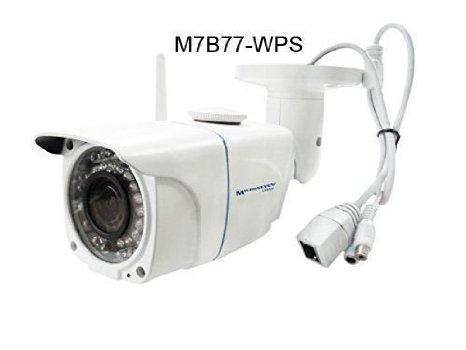 Microseven M7B77-WPS HD 1080P SONY 128 24MP CMOS 3MP 36mm Lens Plug Play H264 ONVIF Wireless IP Camera Outdoor Internal Storage 128GB Build-in POE Audio P2PFree Live Streaming on microseventv