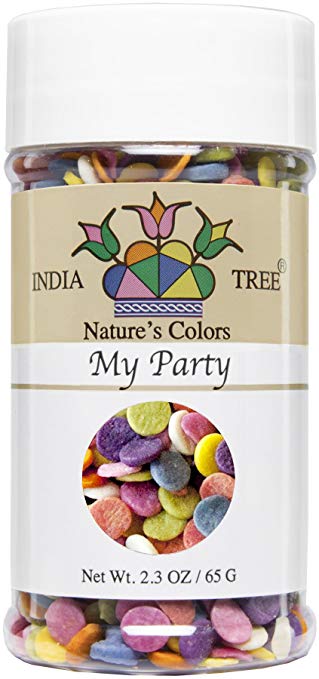 India Tree Nature's Colors My Party Decoratifs Jar, 2.3 Ounce