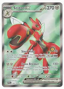 Pokemon – Scizor ex 195/162 - Temporal Forces – Full Art – Ultra Rare – Holo Foil Card