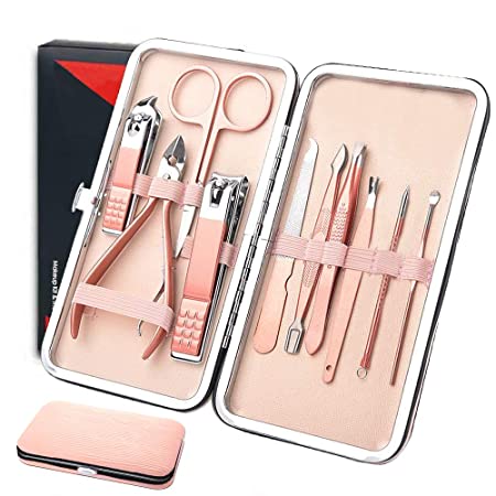 Manicure Set for Women, Men/Women Grooming Kit, Luxury Nail Clippers Stainless Steel Manicure Tools Pedicure Kit Gifts- Manicure Set Professional Portable Travel Personal Care