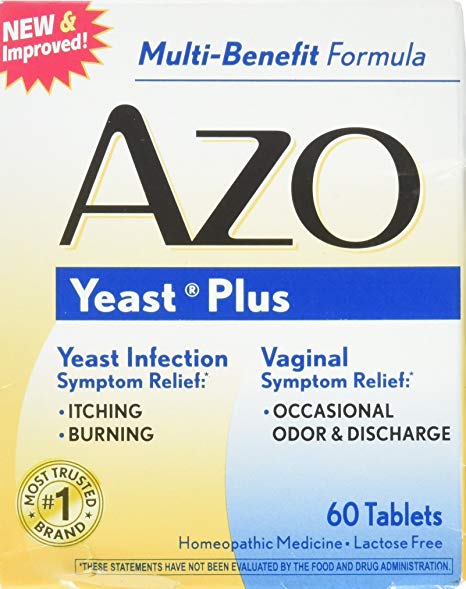 AZO Yeast Plus Tablets, 60 Count