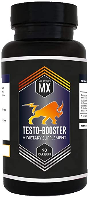 Ben's Max Strength Testo-Booster - Increases Strength - Increase Libido - Raises Testosterone - Improves Endurance (1 Bottle)