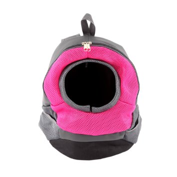 ColorPet Dog Cat Pet Carrier Portable Outdoor Travel Backpack Rose Red