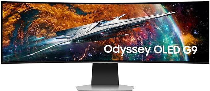 SAMSUNG LS49CG954SNXZA-RB 49'' Odyssey Neo G9 OLED 5120x1440 240Hz Curved Smart Gaming Monitor - Certified Refurbished