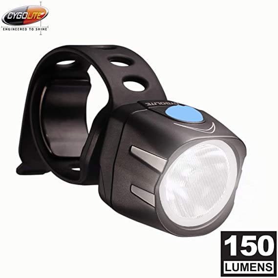 Cygolite Dice HL– 150 Lumen Bike Light– 6 Night & 2 Daytime Modes– Ultra Compact Design– IP64 Water Resistant– Sturdy Flexible Mount– USB Rechargeable Headlight – for Aero Road & Commuter Bicycles