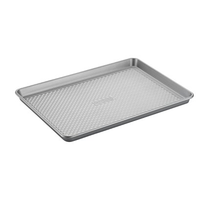 Cake Boss Professional Nonstick Bakeware 13-Inch by 18-Inch Jelly Roll Pan, Silver