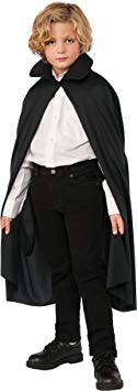 Rubie's Costume Child's 36" Cape with Collar, Black, One Size