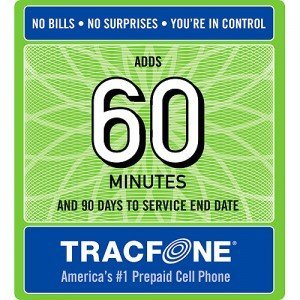 Tracfone 60 Minute Card   90 days of Service - Airtime Card Refill - PIN # Number (Tracfone USA Only)