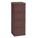 Z-Line 4 Drawer Vertical File Cabinet - Cherry