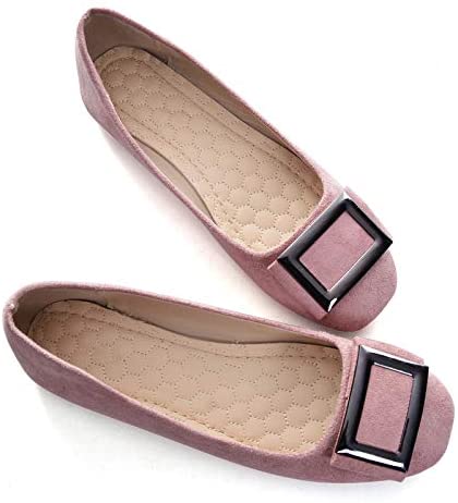 Dear Time Women's Natural Comfort Leather Casual Cut Out Loafers Flat Shoes