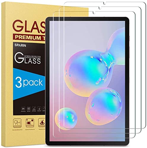 SPARIN [3-Pack] Screen Protector for Galaxy Tab S6/Tab S5e 10.5 inch, Samsung Galaxy Tab S6/Tab S5e Tempered Glass Screen Protector with S-Pen Compatible,Scratch Resistant