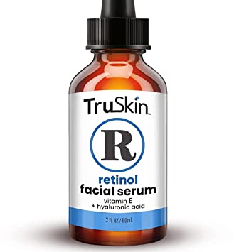 BEST Retinol Serum for Wrinkles & Fine Lines - [BIG 2-OZ Bottle] - Vitamin A   Hyaluronic Acid, Vitamin E, Organic Green Tea, Jojoba Oil - Use with TruSkin Naturals Vitamin C Anti Aging Serum