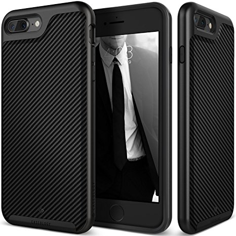 iPhone 7 Plus Case, Caseology [Envoy Series] Classic Rich Texture PU Leather [Matte Black] [Luxury Slim] for Apple iPhone 7 Plus (2016)