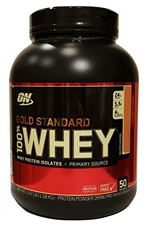 Optimum Nutrition 100% Whey Gold Standard Protein Isolate, Salted Caramel, 3.47 Pound