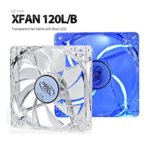DeepCool 120mm Transparent Blue LED Case Fan XFAN 120L/B