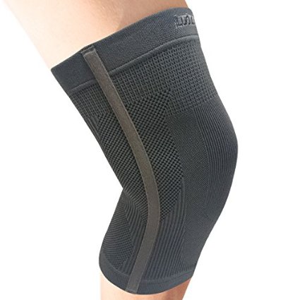 Knee Sleeve with Lateral Stays-Dark Grey