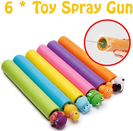 Newtion Super Water Soaker Guns Water Blaster Shoots Squirter Gun 6 Set for Kids&Toddlers&Adults Water Summer Shooter Toys for Summer Outdoor Party Beach Sand