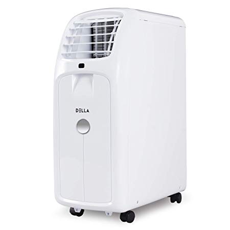 DELLA 8,000 BTU Portable Air Conditioner Cooling for Rooms Up To 250 Sq. Ft. Fan Dehumidifier Remote Control, UL Listed