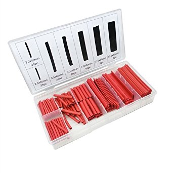Toolkit 127pc Heat Shrink Wire Wrap Cable Sleeve Assortment - The Ideal Set for Small Home Repairs, Hobby Room and Workshop