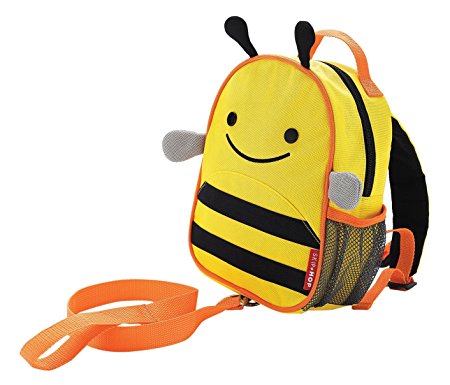 Skip Hop Zoo Little Kid and Toddler Safety Harness Backpack, Ages 2 , Multi Brooklyn Bee