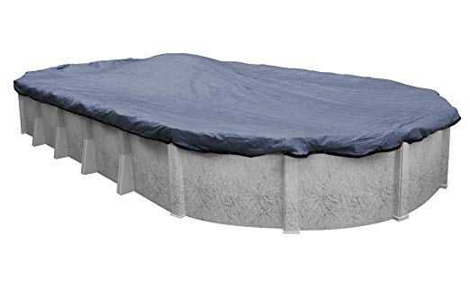 Robelle 421840-4 Premium-Mesh XL Blue Mesh Winter Pool Cover for Oval Above Ground Swimming Pools, 18 x 40-ft. Oval Pool