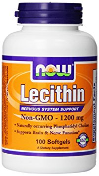 Now Foods Lecithin 1200mg, Soft-gels, 100-Count